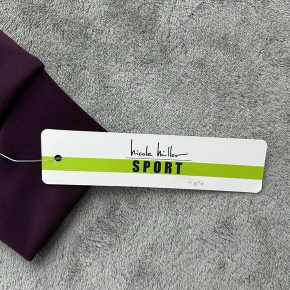 Nicole Miller Sport Sweatshirt Womens Small Purple Long Sleeve Crewneck Top - Picture 6 of 9
